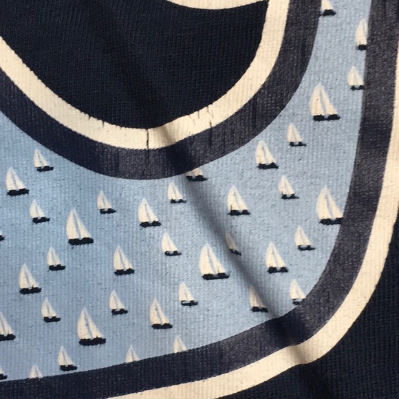Vineyard Vines Whale Long Sleeve Tee Shirt in Navy, Light Blue and White - Picture 7 of 7